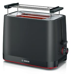 Тостер Bosch TAT3M123, безстепенен, таймер, 950W, черен