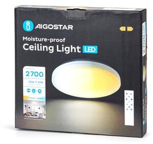 Aigostar - LED таванно осветително тяло за баня LED/24W/230V 3000K–6500K IP54 + дистанционно управление
