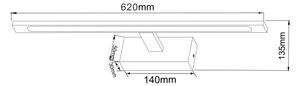 Zuma Line W89443-20W-GD - LED Лампа за огледало ALTER LED/20W/230V IP44 златист