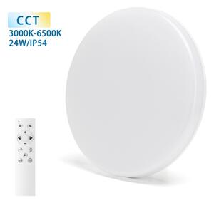 Aigostar - LED таванно осветително тяло за баня LED/24W/230V 3000K–6500K IP54 + дистанционно управление