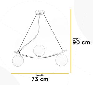 ONLI - Пендел TRIO 3xE14/6W/230V бял