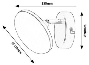 Rabalux 71062 - LED аплик MADI LED/4W/230V 3000K черен