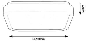 Rabalux 71255 - LED Плафон за баня SAMIRA LED/18W/230V IP44 черен