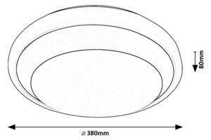 Rabalux 71273 - LED Плафониера BARBORA LED/24W/230V 4000K