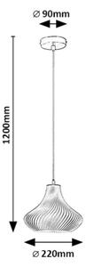 Rabalux 72216 - Пендел TIANA 1xE14/25W/230V
