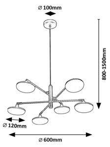 Rabalux 72239 - LED Пендел MADI 6xLED/4W/230V 3000K