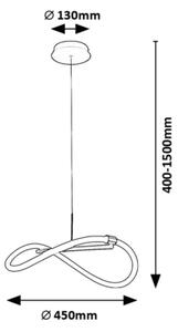 Rabalux 72252 - LED Пендел SERENA LED/15W/230V 4000K