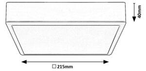 Rabalux 71245 - LED Плафониера LAURI LED/22W/230V 21x21 см бял