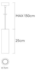 Lucide 35400/25/31 - Висящи лампи GIPSY 1xGU10/35W/230V