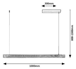 Rabalux 72214 - LED Пендел CITAL LED/36W/230V 3000K