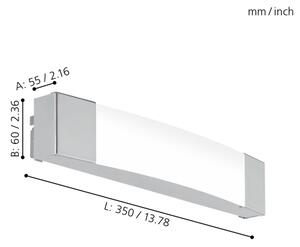 Eglo 97718 - LED За баня За огледало лампа SIDERNO LED/8,3W/230V IP44