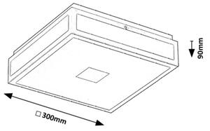 Rabalux 75031 - LED Плафон за баня ZOYA LED/18W/230V IP44 черен