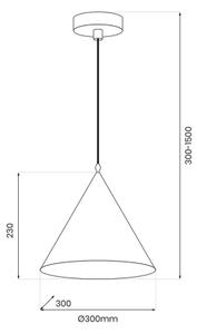 Пендел BOSCO 1xE27/15W/230V кафяв