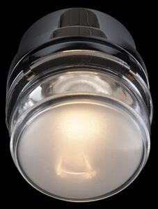Oluce LED стенна лампа Fresnel, хромиран, алуминий, стъкло, 2700 K, Металик, Баня, Метал, Дизайн