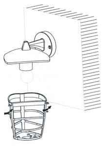 Eglo 93098 - LED Екстериорен аплик ALORIA 1xE27/8,5W/230V IP44