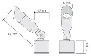 LED Екстериорен спот OKO 1xLED/1W/350mA IP54