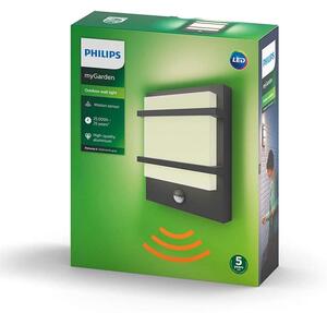 Philips 17395/93/P0 - LED Екстериорен аплик PETRONIA LED/12W IP44