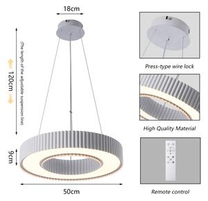 Brilagi - димируем LED полилей LUMIX LED/48W/230V 3000-6000K бял, диаметър 50 см + дистанционно управление