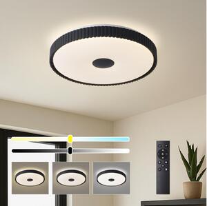 Brilagi - LED димируемо таванно осветително тяло CORVO LED/72W/230V 3000-6000K черно Ø 50 см + дистанционно управление