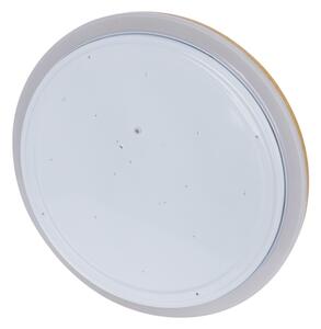 Brilagi-LED Димируем таванен плафон RIVO LED/72W/230V 3000-6000K с дървесен декор Ø 50 cm+ДУ