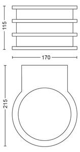 Philips 17401/93/P0 - LED Екстериорна лампа Hue LUCCA 1xE27/9,5W/230V IP44