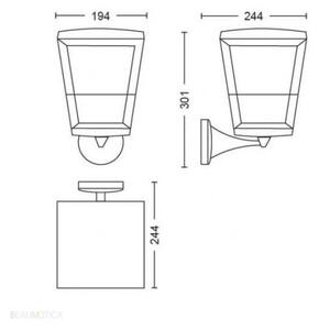 Philips 17439/30/P7-LED RGBW Екстериорна лампа Hue ECONIC LED/15W/230V IP44