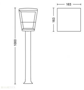 Philips - LED RGBW Димируем екстериорен лампа Hue ECONIC LED/15W/230V IP44