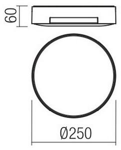 Redo 90006 - Екстериорна LED лампа за таван SKOR 1xLED/16W/230V IP54