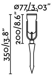 FARO 70037 - Външна LED лампа SLOT-35 LED/14W/230V IP65 3000K