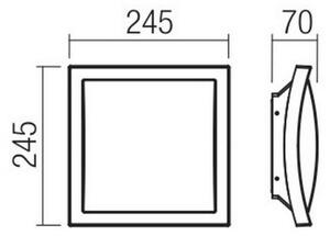 Redo 90008 - LED Екстериорна лампа TALLIN LED/21W/230V IP54 кафява