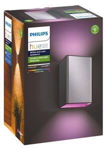 Philips 17464/47/P7 - LED RGB Екстериорна лампа Hue RESONATE 2xLED/8W/230V IP44