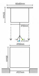 LED Външна светлина за шофиране LED / 4W / 85-264V IP67 4000K