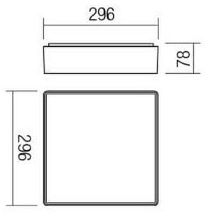 Redo 90158 - Външно LED осветление за таван MARINA 1xLED/16W/230V IP65