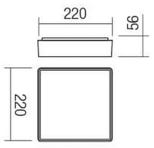 Redo 90157 - Външно LED осветление за таван MARINA 1xLED/12W/230V IP65