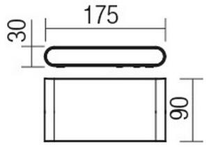 Redo 9054 - LED Екстериорен аплик POCKET LED/6W/230V IP54