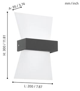 Eglo 98717 - Външна LED лампа за стена ALBENZA LED/4,8W/230V IP44