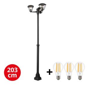 Brilagi - LED Екстериорна лампа LUNA 3xE27/60W/230V IP44