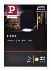 Paulmann 94327 - LED/3,8W IP44 Екстериорен аплик FLAME 230V антрацит