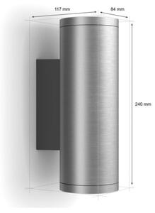 Philips 17463/47/P7 - LED RGBW Екстериорна лампа Hue APPEAR 2xLED/8W/230V IP44