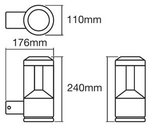 Ledvance -LED RGBW Димируем аплик SMART+ MODERN LED/12W/230V IP44 BT