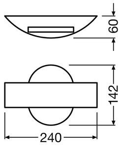 Ledvance - LED Екстериорен аплик SHIELD LED/11W/230V IP44