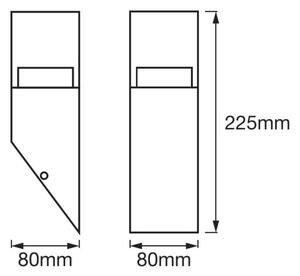 Ledvance - LED Екстериорен аплик CRYSTAL 1xLED/4,5W/230V IP44