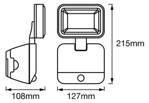 Ledvance - LED Екстериорен стенен прожектор със сензор SPOTLIGHT LED/4W/6V IP54