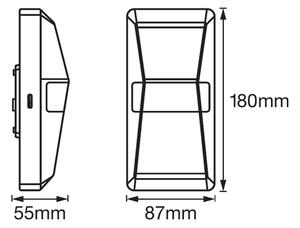 Ledvance - LED Екстериорен аплик със сензор UPDOWN LED/10W/230V IP55