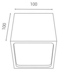 LED2 - LED Екстериорна лампа CUBE LED/12W/230V антрацит IP54