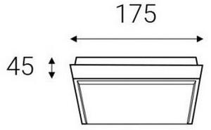 LED2 - LED Екстериорна лампа QUADO LED/10W/230V антрацит IP54