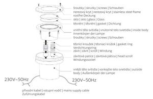 LED Екстериорна лампа за алея ROAD LED/0,5W/230V IP67 3000K