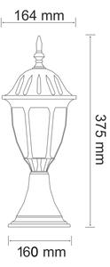 LED Екстериорна лампа FLORENCJA 1xE27/10W/230V IP43