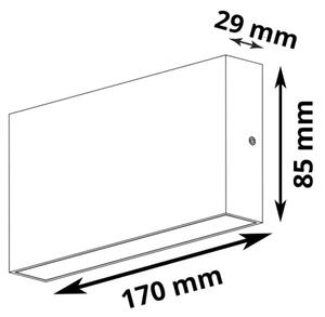 LED Екстериорен аплик CHICAGO LED/5,5W/230V IP44 бял