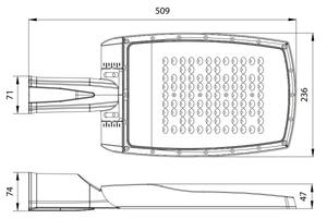 LED Улична лампа NOVUM PLUS LED/100W/230V IP65